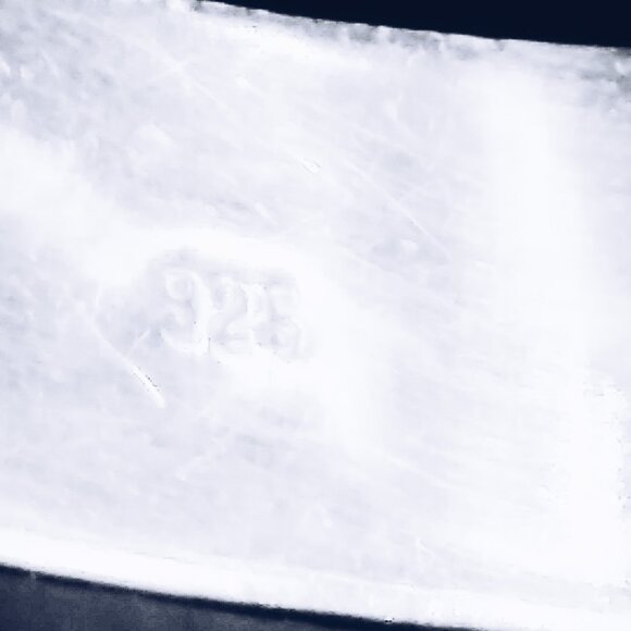 925 Sterling Silver Vintage Intricately Etched Hinged Bangle Bracelet - Picture 15 of 15